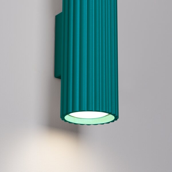 Brilagi - Aplica de perete LED CRESTO 2xGU10/10W/230V 30 cm turcoaz