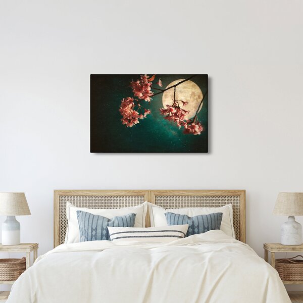 Tablou - Sakura în luna plină (90x60 cm)