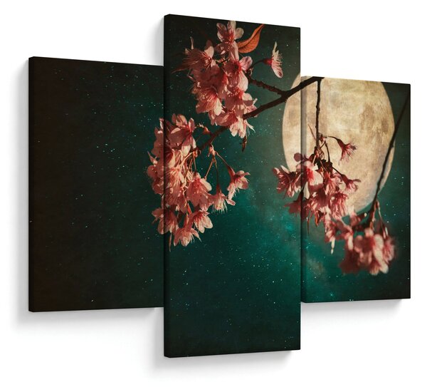 Tablou - Sakura în luna plină (90x60 cm)