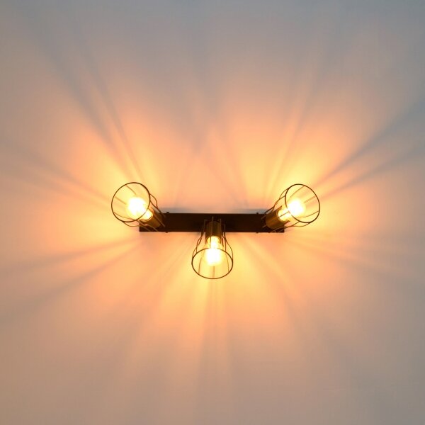 LED Spot TUBE II 3xE27/15W/230V negru