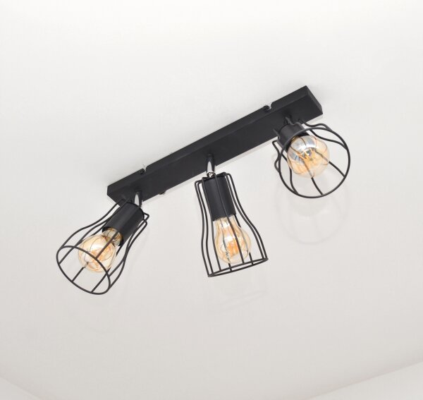 LED Spot TUBE II 3xE27/15W/230V negru
