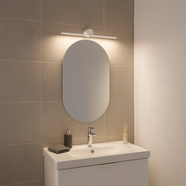 Aplica LED pentru oglindă de baie ARTIST, 6W, 230V, 40 cm, IP44, albă