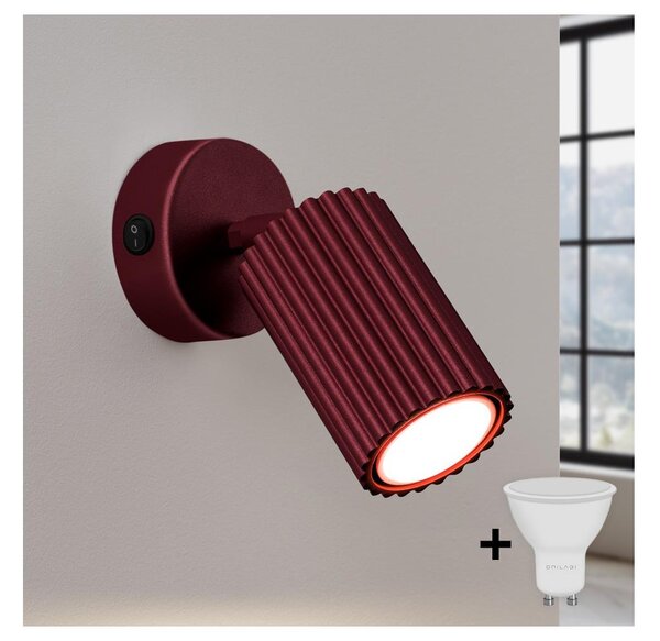 Brilagi - Spot LED de perete CRESTO 1xGU10/10W/230V vișiniu