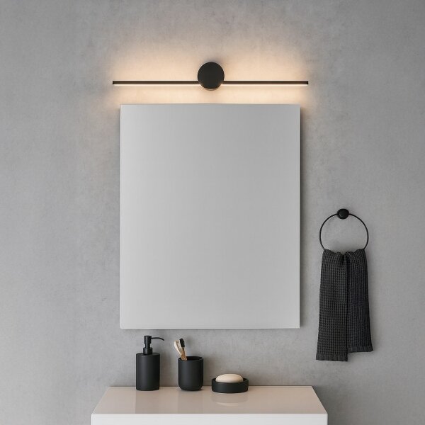 Corp de iluminat LED pentru oglindă de baie ARTIST, 9 W, 230 V, 60 cm, IP44, negru