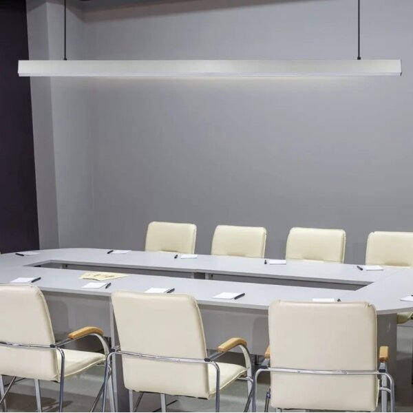 Lustră LED pe cablu SAMSUNG CHIP LED/40W/230V 4000K argintie