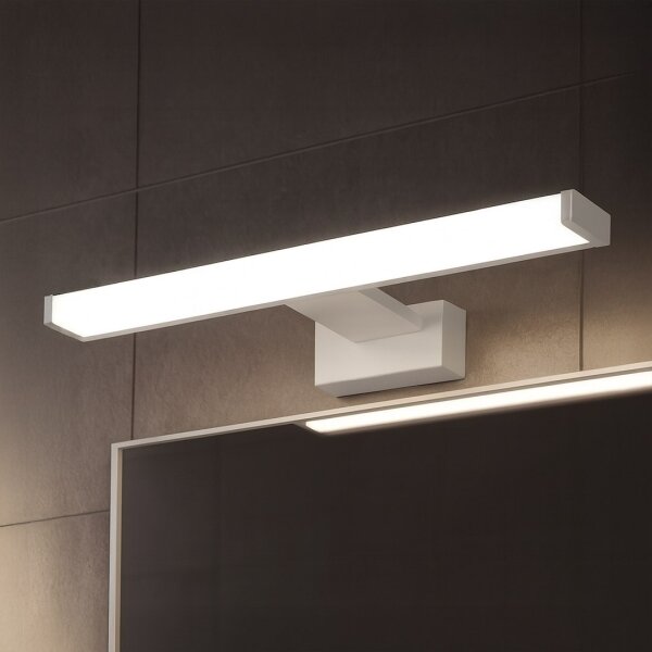 Aplica LED pentru oglindă de baie MIRORE, 8W, 230V, 40 cm, IP44, alb