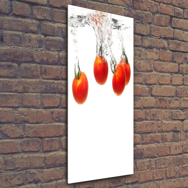 Tablou din Sticlă Tomatele sub apă