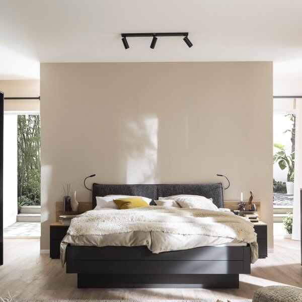 Schöner Wohnen 11794-18 - Spot LED DANTE 3xGU10/10W+LED/14,4W negru