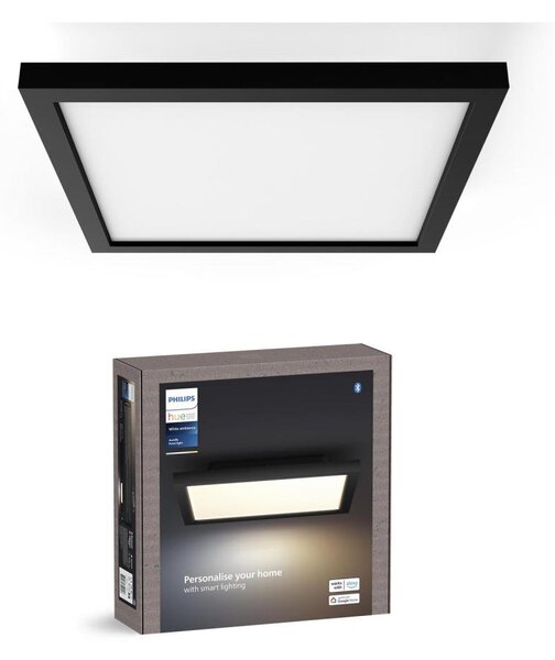 Philips Hue AURELLE - plafonieră LED dimmabilă, 19W/230V, 30x30 cm, negru
