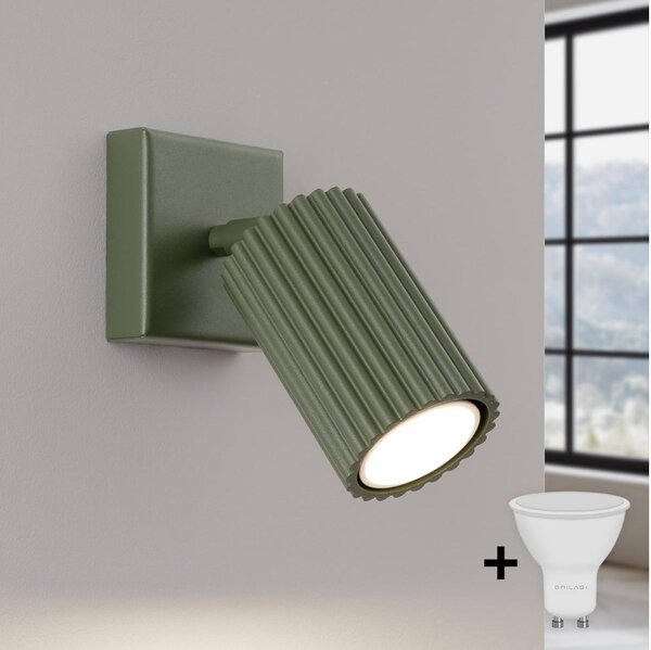 Brilagi - Aplica spot LED de perete CRESTO 1xGU10/10W/230V, verde