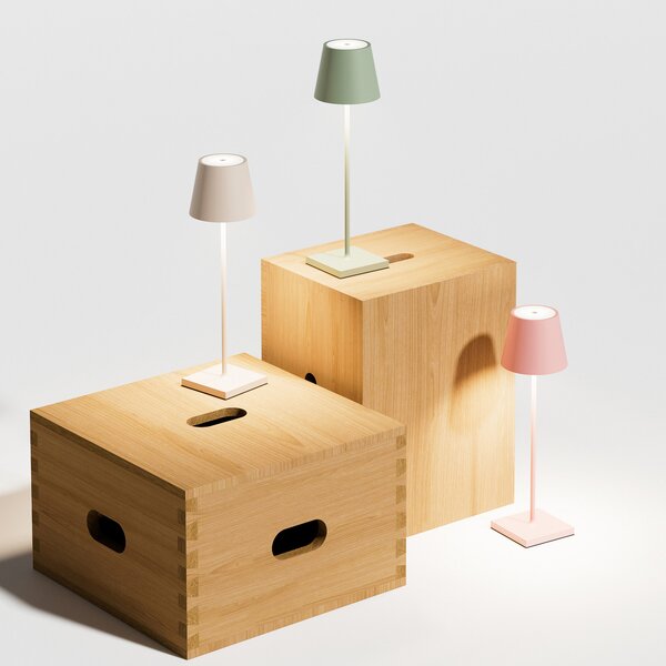 Sigor Nuindie LED lampă de masă reîncărcabilă, USB-C, bej, IP54, dimabil, reglabil, Bej, Camera de zi / sufragerie, Metal, Modern