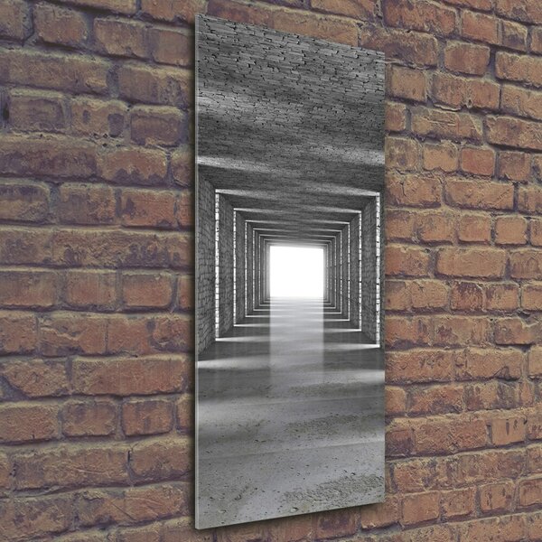 Fotografie imprimată pe sticlă tunel Cărămidă