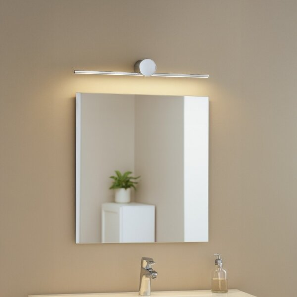 Aplica LED pentru oglindă de baie ARTIST, 6 W, 230 V, 40 cm, IP44, crom lucios