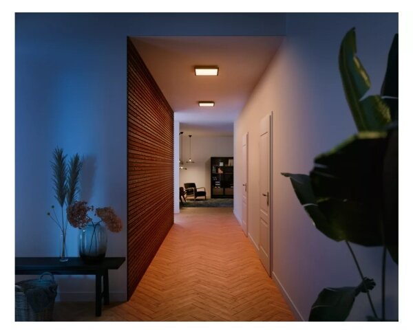 Philips Hue AURELLE - plafonieră LED dimmabilă, 19W/230V, 30x30 cm, negru