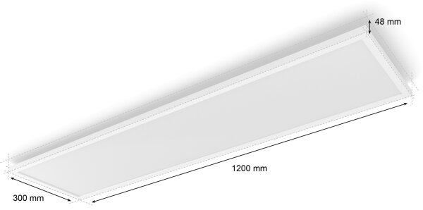 Philips Hue Aurelle plafonieră LED dimabilă, 39W/230V, 120x30 cm, albă