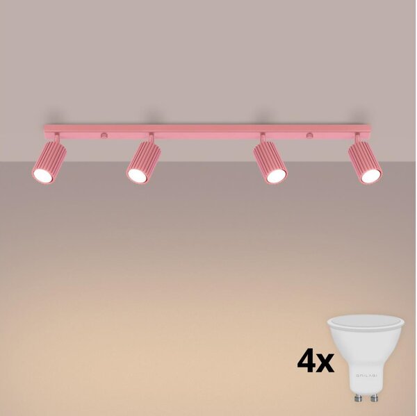 Brilagi - Spot LED CRESTO 4xGU10/10W/230V roz