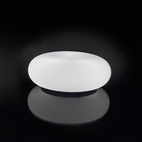 Artemide Itka lampă de masă abajur sticlă Ø 20 cm, Alb, Camera de zi / sufragerie, Sticlă, Modern