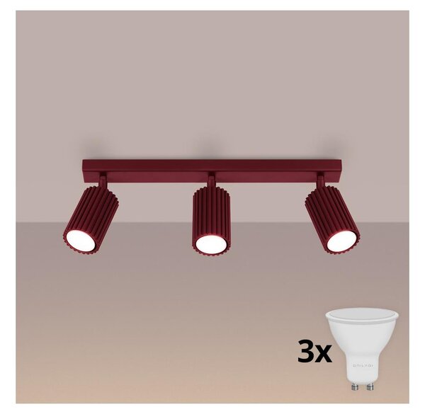 Brilagi - Spot LED CRESTO 3xGU10/10W/230V burgundiu