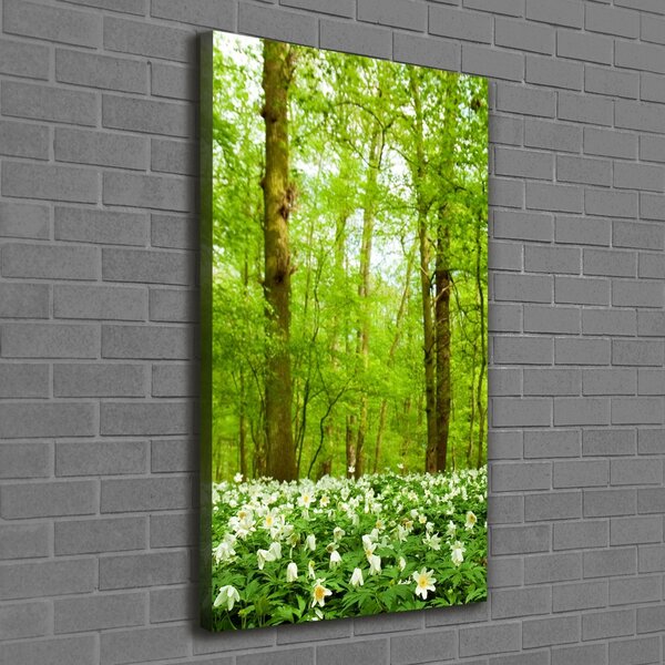 Tablou canvas Flori în pădure