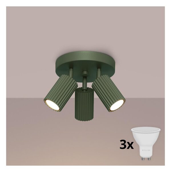 Brilagi - Spot LED CRESTO 3x GU10/10W/230V verde