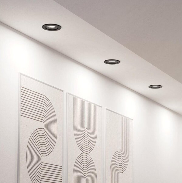 Eglo 902265 - Set 3x spoturi LED încastrate BARRANCO LED/4,8W/230V negru