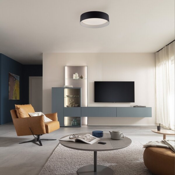 Schöner Wohnen 14593-18 - Plafonieră LED dimabilă TAVOLI LED/10W/230V, neagră + telecomandă