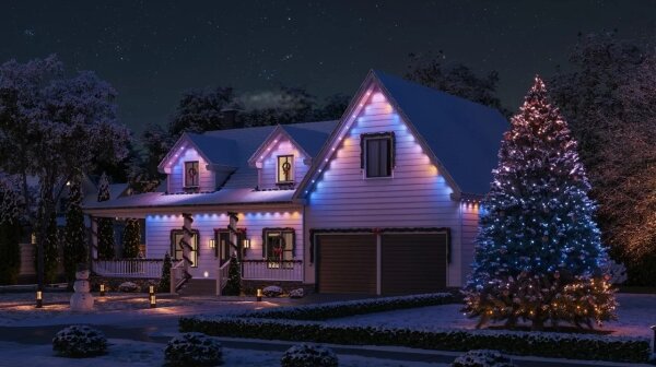 Philips Hue FESTAVIA - Șir exterior LED RGBW dimabil, extensibil, 16xLED 9m IP65
