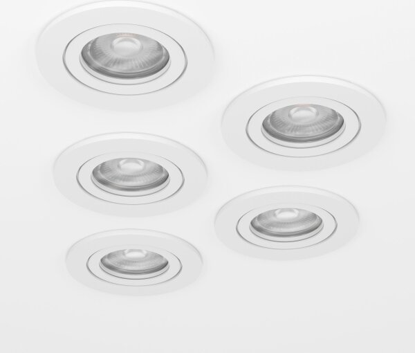 Eglo 902263 - Set 5x spot LED încastrat BARRANCO, 4,8W/230V, alb