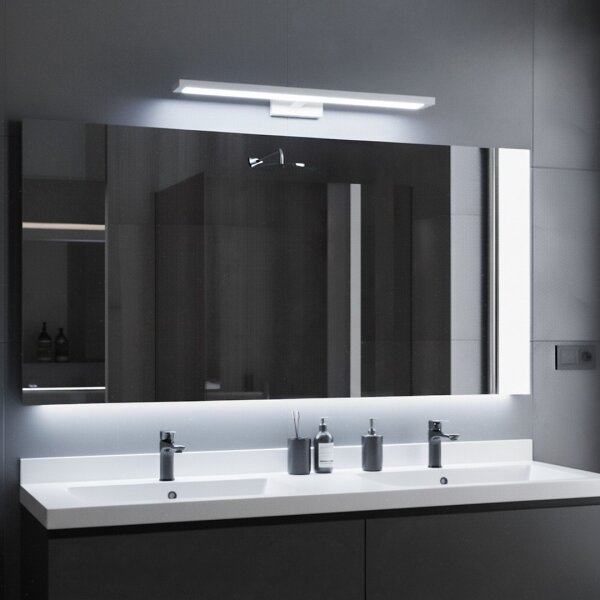 Aplica LED pentru oglindă de baie KLIMT, 12W, 230V, 3000/4000/6000K, 60 cm, IP44, alb