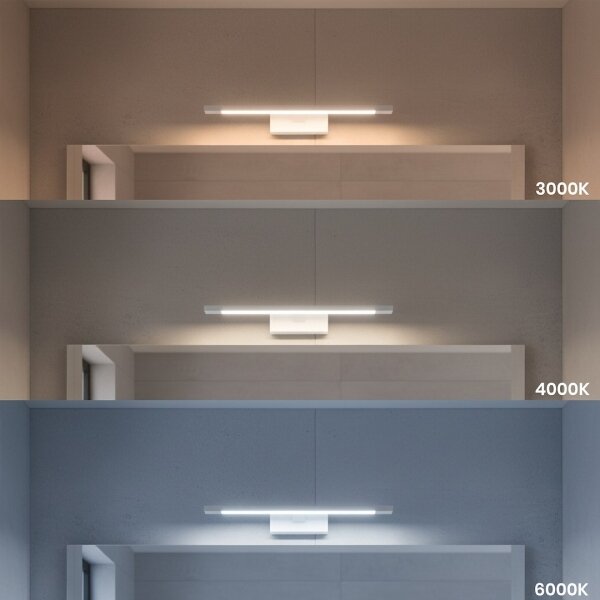 Aplica pentru oglindă de baie KLIMT LED/8W/230V 3000/4000/6000K 40 cm IP44 albă