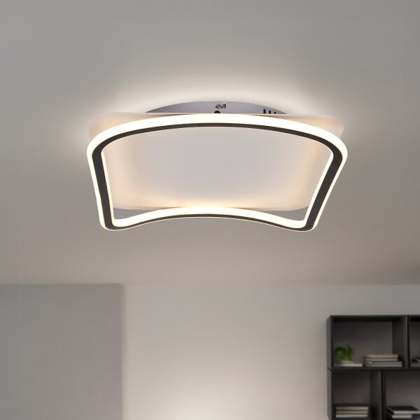 Plafonieră LED CALI 30W/230V 40x40 cm neagră