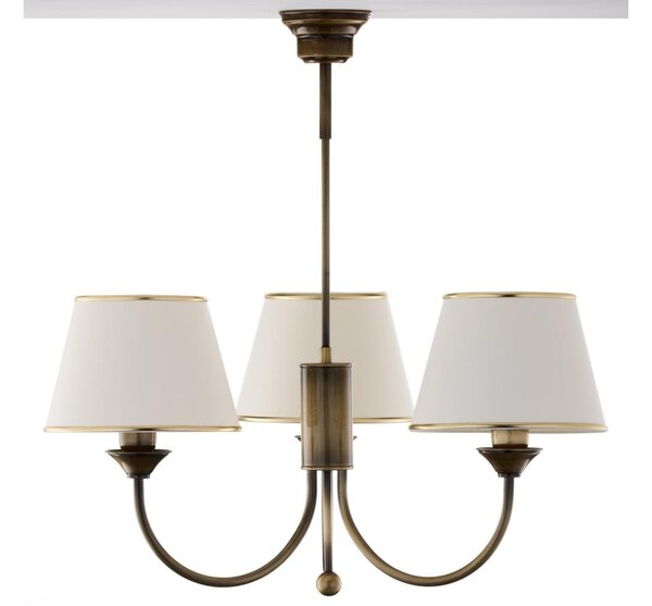 Jupiter 2132 - Candelabru pe tijă CLASSIC 3xE27/15W/230V bronz/patină/crem