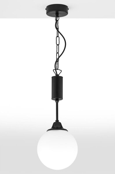 Jupiter 2171 - Candelabru suspendat pe lanț NOLA 1xE27/15W/230V negru