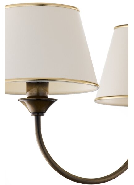Jupiter 2132 - Candelabru pe tijă CLASSIC 3xE27/15W/230V bronz/patină/crem