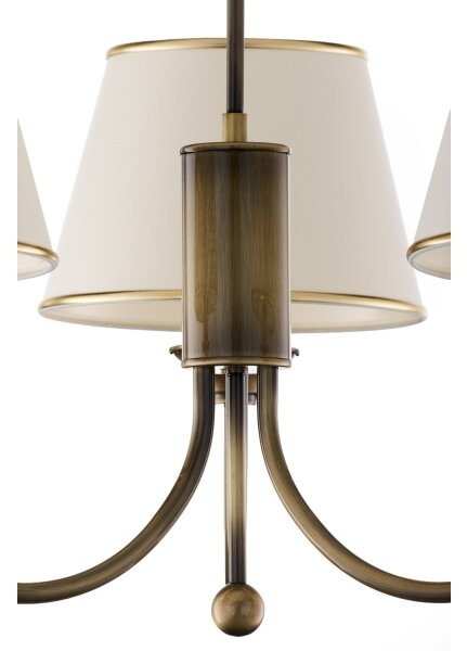 Jupiter 2132 - Candelabru pe tijă CLASSIC 3xE27/15W/230V bronz/patină/crem