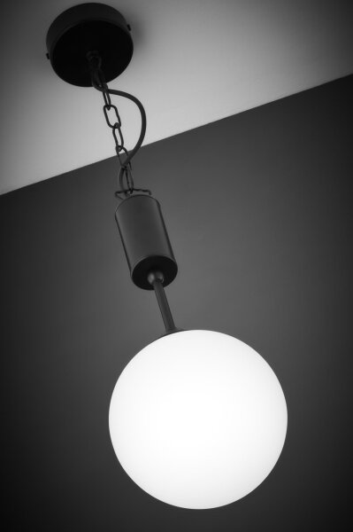 Jupiter 2171 - Candelabru suspendat pe lanț NOLA 1xE27/15W/230V negru