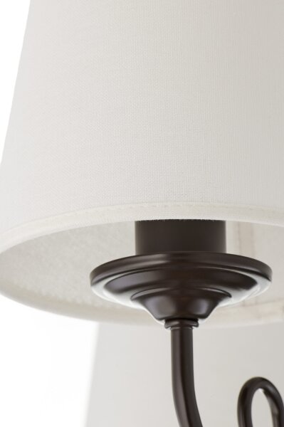 Jupiter 2187 - Lustră pe tijă ARKADA 5xE27/15W/230V negru/alb