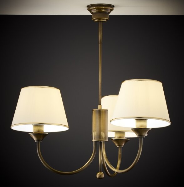 Jupiter 2132 - Candelabru pe tijă CLASSIC 3xE27/15W/230V bronz/patină/crem