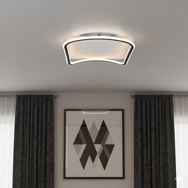 Plafonieră LED CALI 30W/230V 40x40 cm neagră