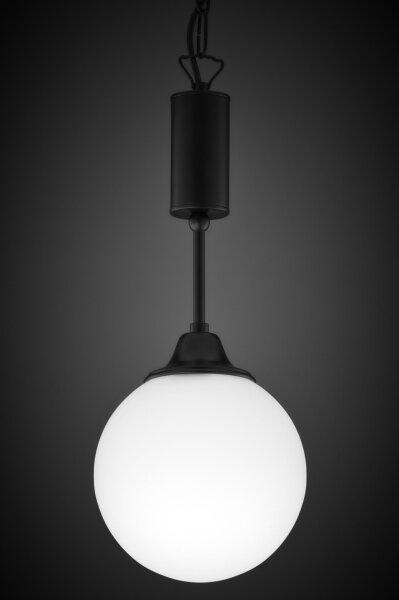 Jupiter 2171 - Candelabru suspendat pe lanț NOLA 1xE27/15W/230V negru