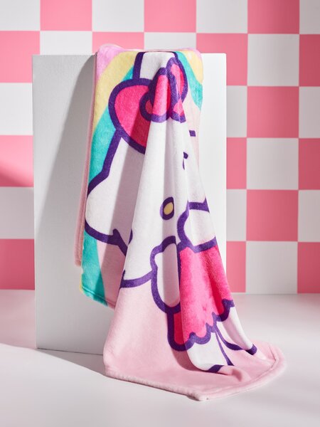 Sinsay - Pătură Hello Kitty - roz-pastel