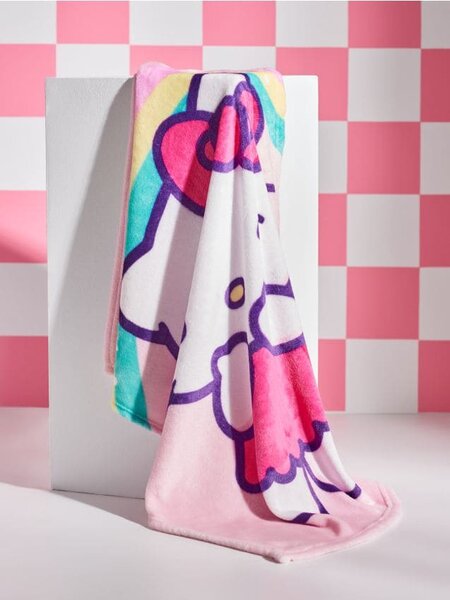 Sinsay - Pătură Hello Kitty - roz-pastel