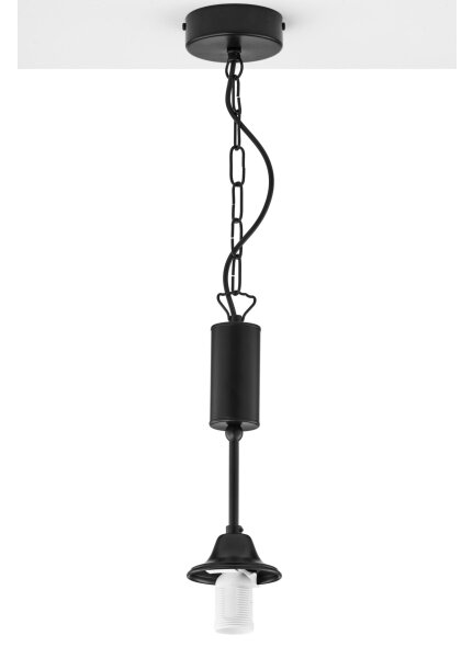 Jupiter 2171 - Candelabru suspendat pe lanț NOLA 1xE27/15W/230V negru