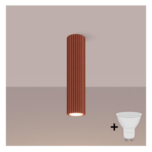 Brilagi - Spot LED CRESTO 1xGU10/10W/230V 30 cm roșu