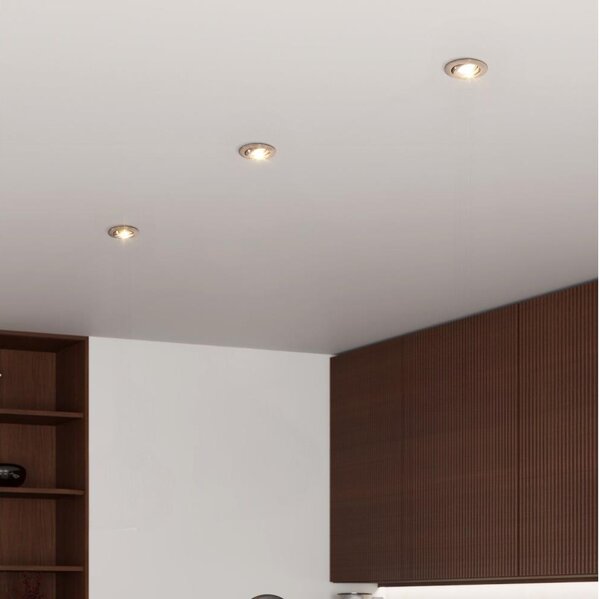 Eglo 902259 - Set de 3 spoturi LED încastrate pentru tavan BARRANCO, 1xGU10/4,5W/230V, crom