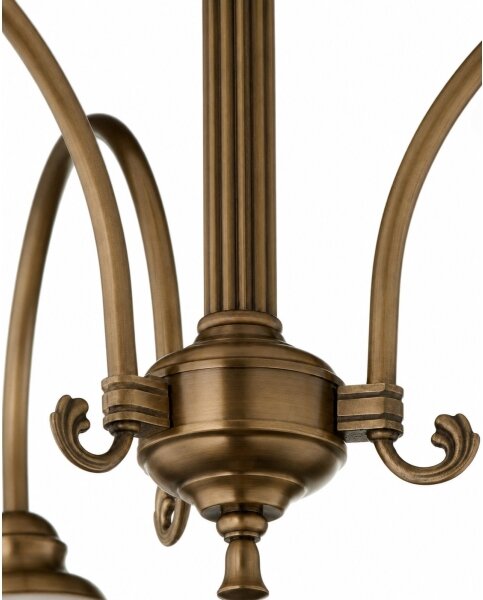 Jupiter 2174 - Lustru pe lanț ARES 3xE27/15W/230V bronz/patină
