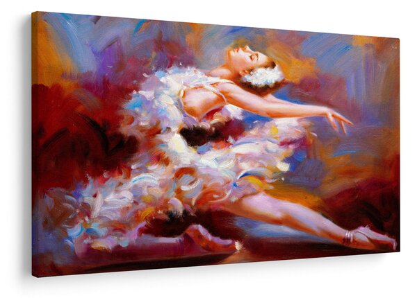 Tablou - Balerină,pictură (90x60 cm)
