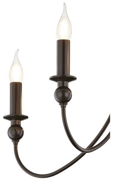 Jupiter 2172 - Candelabru suspendat pe lanț WERONA 5xE14/11W/230V negru