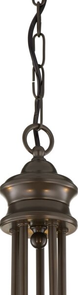Jupiter 2172 - Candelabru suspendat pe lanț WERONA 5xE14/11W/230V negru