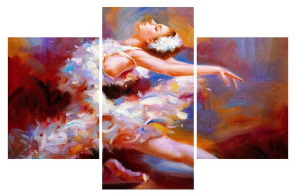 Tablou - Balerină,pictură (90x60 cm)